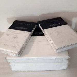 *Ralph Lauren KING Hillsboro Islesboro Duvet  Cover & 2 king shams MSRP $1000